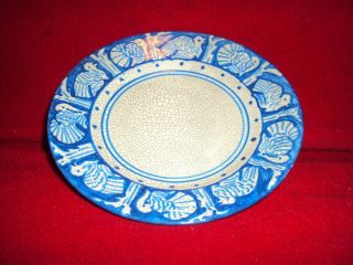 Dedham Pottery Arts and Crafts Turkey Border Plate 6 1/8 