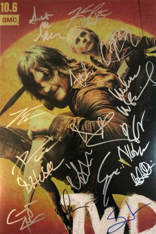 The Walking Dead Season 10 Cast Signed 12x18 Autographs Exact Photo Proof
