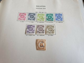 Malaysia 1965 - 1966 Postage Dues
