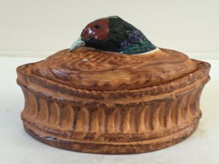 Vintage Ceramic Pheasant Game Bird Pillivuyt France Casserole Tureen Lamalle Nyc