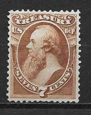 Usa Official Stamps 7c Brown Treasury O76 High Cv See Scans