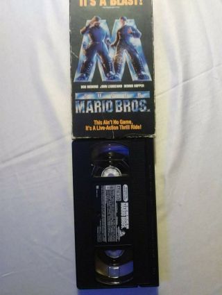 Mario Bros Brothers VHS John Leguizamo Bob Hoskins 2