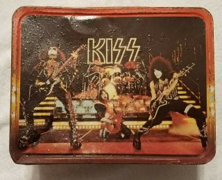 Vintage 1977 KISS ROCK BAND METAL LUNCHBOX (NO Thermos) 2