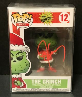 The Grinch Funko Pop Signed By Jim Carrey - How The Grinch Stole Christmas Funko