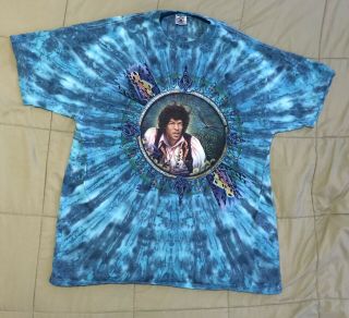 Jimi Hendrix Tie Dye T - Shirt - Xl
