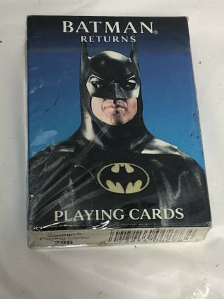 Vintage 1992 Batman Returns Movie Promo Playing Cards - Catwoman Penguin Set