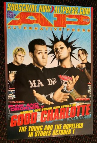 Good Charlotte 24x36 Official Ap Epic Promo Poster Record Store Display