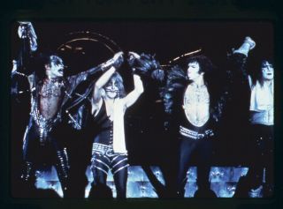 Kiss Pop Group Vintage In Concert Taking Bow Ovation 35mm Transparency Slide