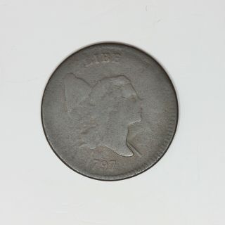 1797 Half Cent,  1 Above 1,  C - 1,  R2,