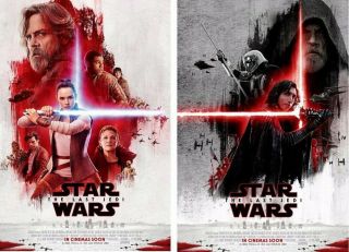 Star Wars The Last Jedi Ds Double Sided 27x40 Movie Poster Set Of 2