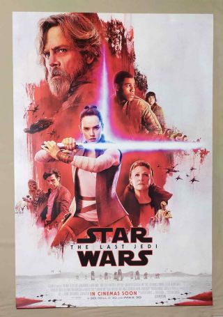 Star Wars The Last Jedi DS Double Sided 27X40 Movie Poster Set of 2 2