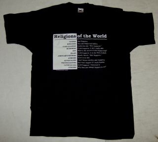 Religions Of The World Vintage T - Shirt L