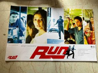 9 Old Vintage Color Picture Lobby Cards Of Bollywood Movie " Run " From India 2005
