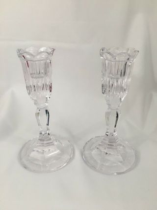 Marquis By Waterford Crystal Sorrento 6 " Candlestick Pair Set Of 2