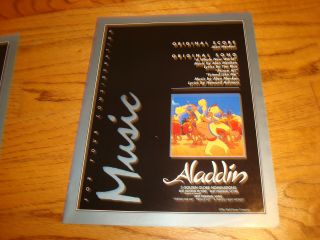 Aladdin 1993 Oscar Ad Robin Williams In Yellow As The Genie With Camels,  Disney