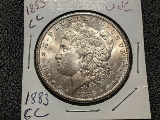 1883 Cc Unc Silver Dollar Cartwheel Luster.  Low Mintage.