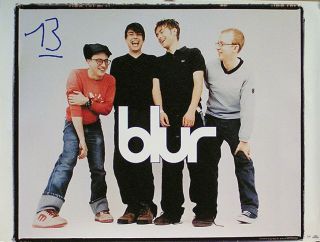 Blur 1999 13 Promo Poster