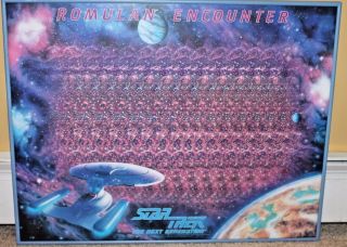 Star Trek " Romulan Encounter " 22 " X 28 " Framed Picture Poster,  Near,  Rare