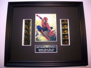 Spiderman Framed Movie Film Cell X 10 - Compliments Dvd Poster