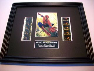 SPIDERMAN Framed Movie Film Cell X 10 - compliments dvd poster 2