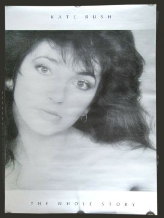 Rare: Kate Bush 19”x28” (48cm X 71cm) 1980s ’the Whole Story’ Poster