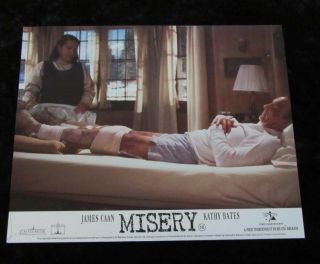 Misery Lobby Card - Kathy Bates,  James Caan,  Stephen King - 8 X 10 Inches