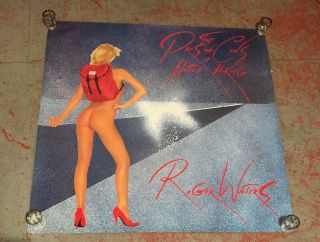 Roger Waters Orig.  Pros & Cons Of Hitch Hiking Lp Promo Poster1984 Pink Floyd