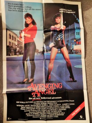 Avenging Angel (video Dealer 40 X 27 Poster,  1985) Betsy Russell,  Much Sought
