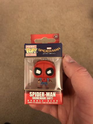 Funko Pop Spider - Man Homecoming Homemade Suit Pocket Pop Keychain