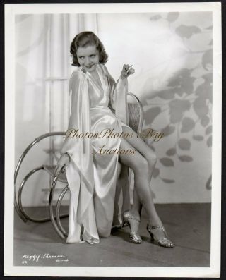 Peggy Shannon Tragic Actress 1933 Vintage Orig Photo Leggy Pre - Code Portrait
