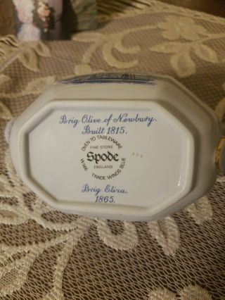 Spode Blue Trade Winds Gravy Boat And Undertray Discontunued PRICE DROP 3