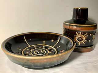 StÅlhane / Stalhane Bowl And Vase Fibula Signed Rörstrand / Rorstrand Sweden