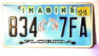 Beatles - Florida " Imagine " John Lennon License Plate,  " Self Portrait " Image