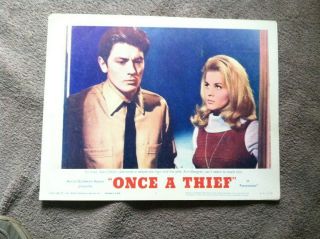 1965 Once A Thief Alain Delon Ann - Margret Ann Margret Lobby Card 10x14