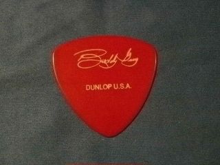 Buddy Guy Sig.  Guitar Pick Red & White Pic 2006 Tour