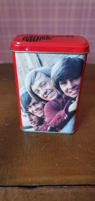 The Monkees Collectable Tin W/ Paper Pencil Davy Jones,  Micky Dolenz,  Peter Tork