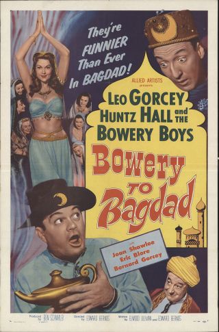 Bowery To Bagdad 1954 27x41 Orig Movie Poster Fff - 26697 Fine,  Very Good