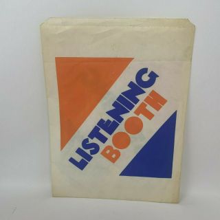 The Listening Booth Camelot Music Record Shop Vintage Bags 45 RPMs 80 ' s RARE 3