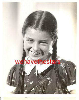 Vintage Virginia Weidler 7 Year Old Child Star 39 Publicity Portrait By Bachrach