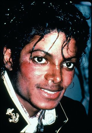 Michael Jackson 4 35mm Color Transparency Slides Of The Pop Music Legend