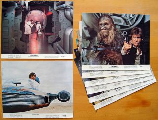 Us Nss Issued George Lucas Star Wars 1977 8x10 " Color Lobbycard Set Of 8 77/21 - 0