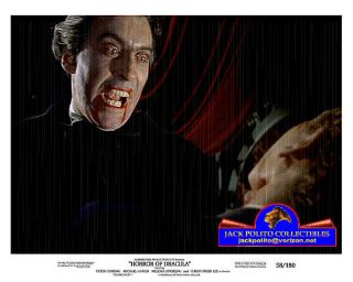 " Horrors Of Dracula " Stars Peter Cushing & Christopher Lee 8x10 Color Photo