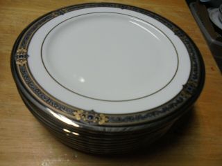 Set Of 8 Lenox " Vintage Jewel " Fine Bone China Dessert Plates - Made In Usa