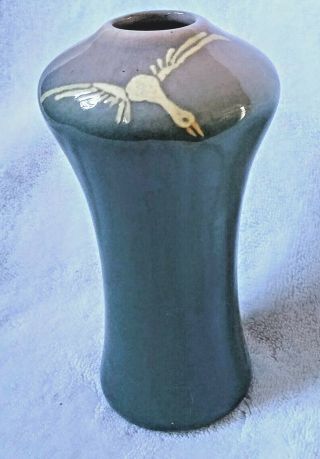 Weller Jap Birdimal Flying Geese Vase F.  H.  Reade
