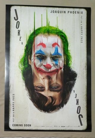 Joker 2019 Ds Movie Poster Intl 27x40 Joaquin Phoenix Recalled Ver.  A1