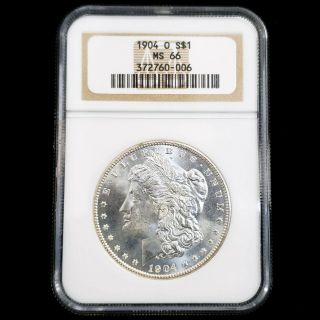 1904 O Us United States Morgan Silver $1 Dollar Ngc Ms66 Collector Coin Bw0006