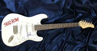 Sebastian Bach Skid Row Autographed Signed Guitar W/coa