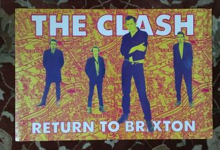 The Clash Return To Brixton Rare Promotional Poster