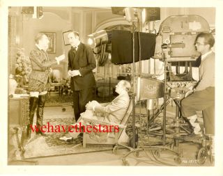 Vintage Adolphe Menjou Director Harry Beaumont Mgm Behind Scenes 