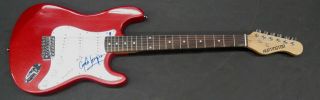Cyndi Lauper Hand Signed Autographed Full Size Electric Guitar Ga Gv 865691